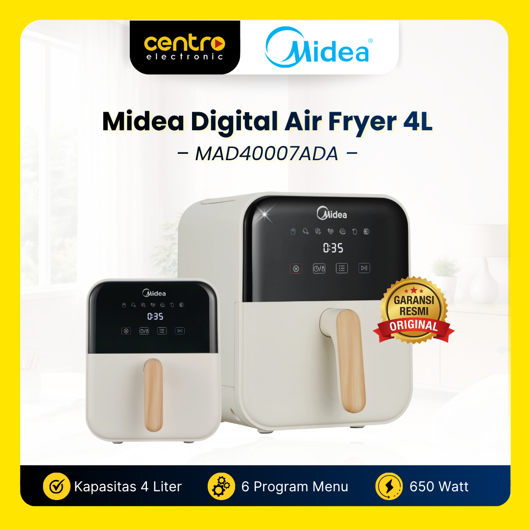 MIDEA AIR FRYER MAD40007ADA 4L DIGITAL IVORY