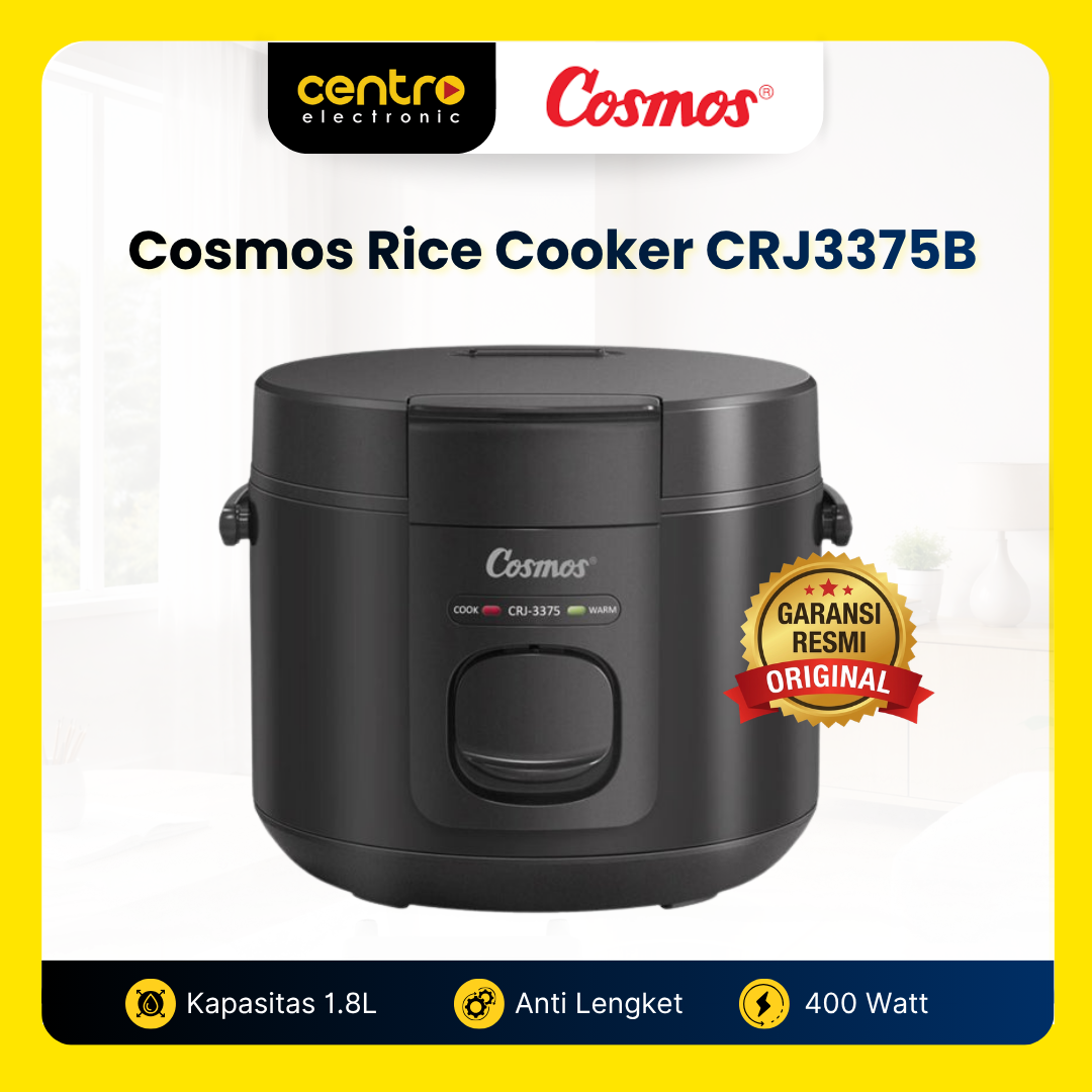 COSMOS RICE COOKER CRJ3375B BLACK 1.8 L