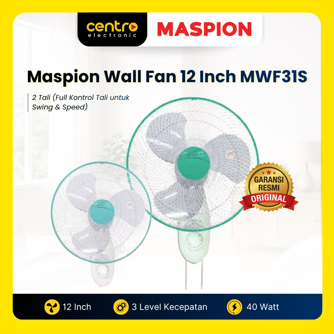 MASPION WALL FAN MWF31S 12 INCH