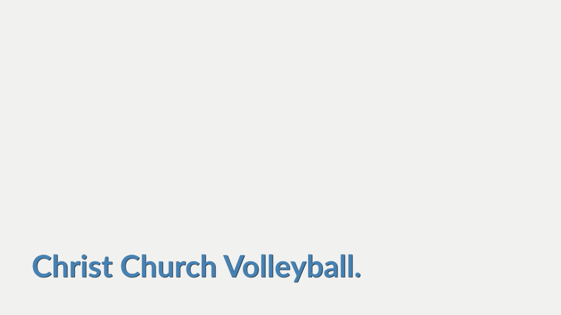Christ Church Volleyball