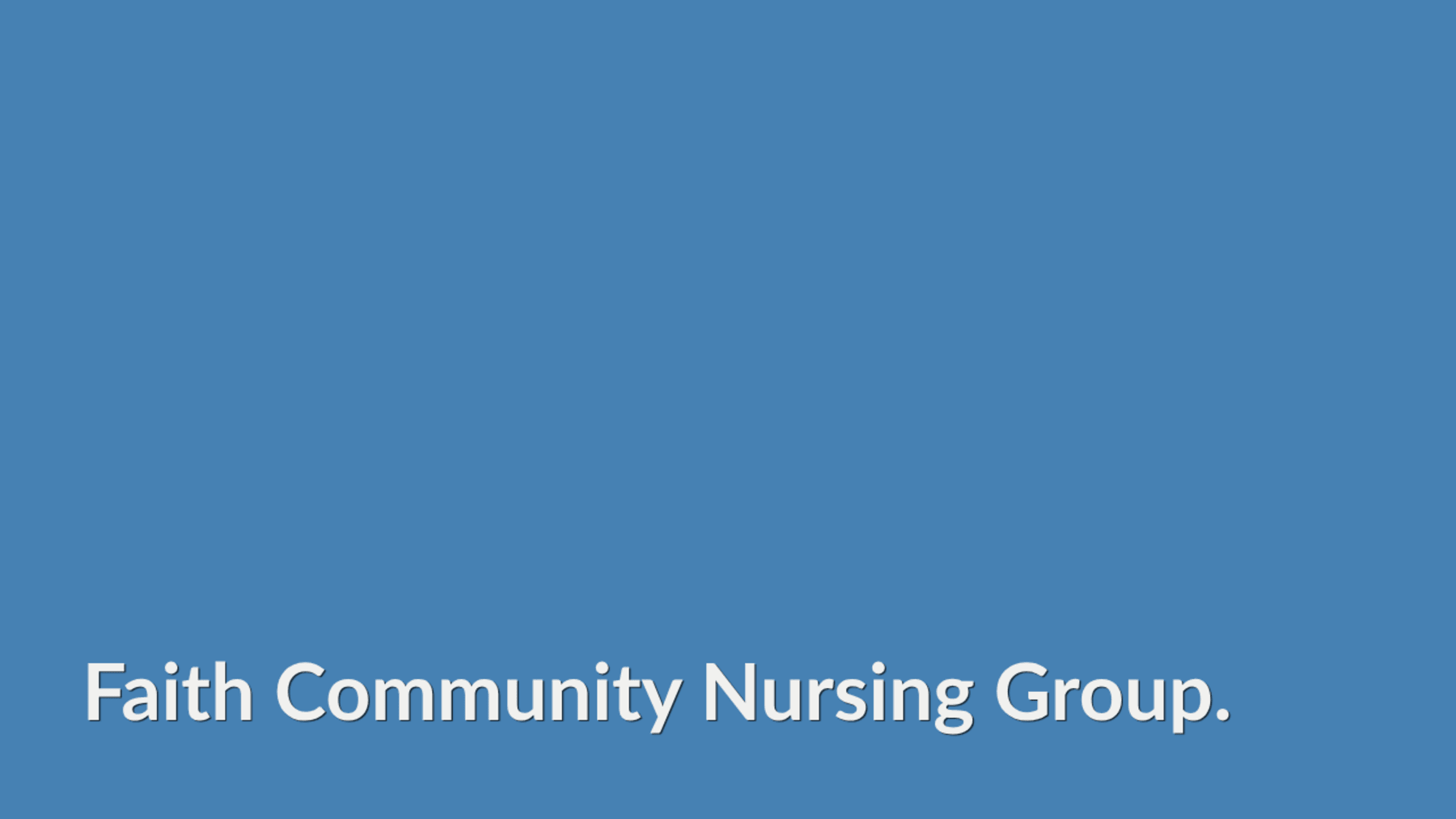Faith Community Nursing Group