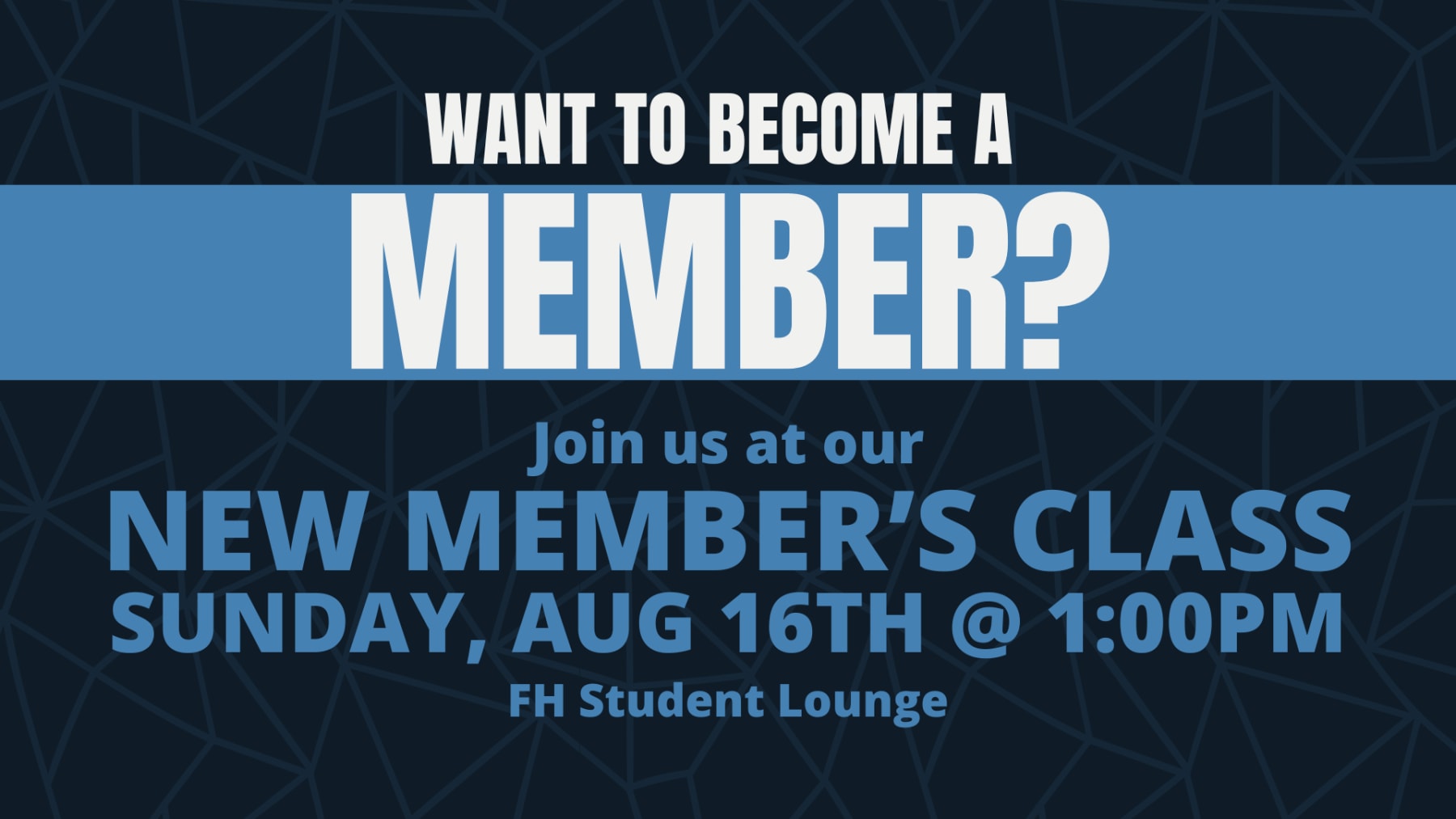 New Member's Class