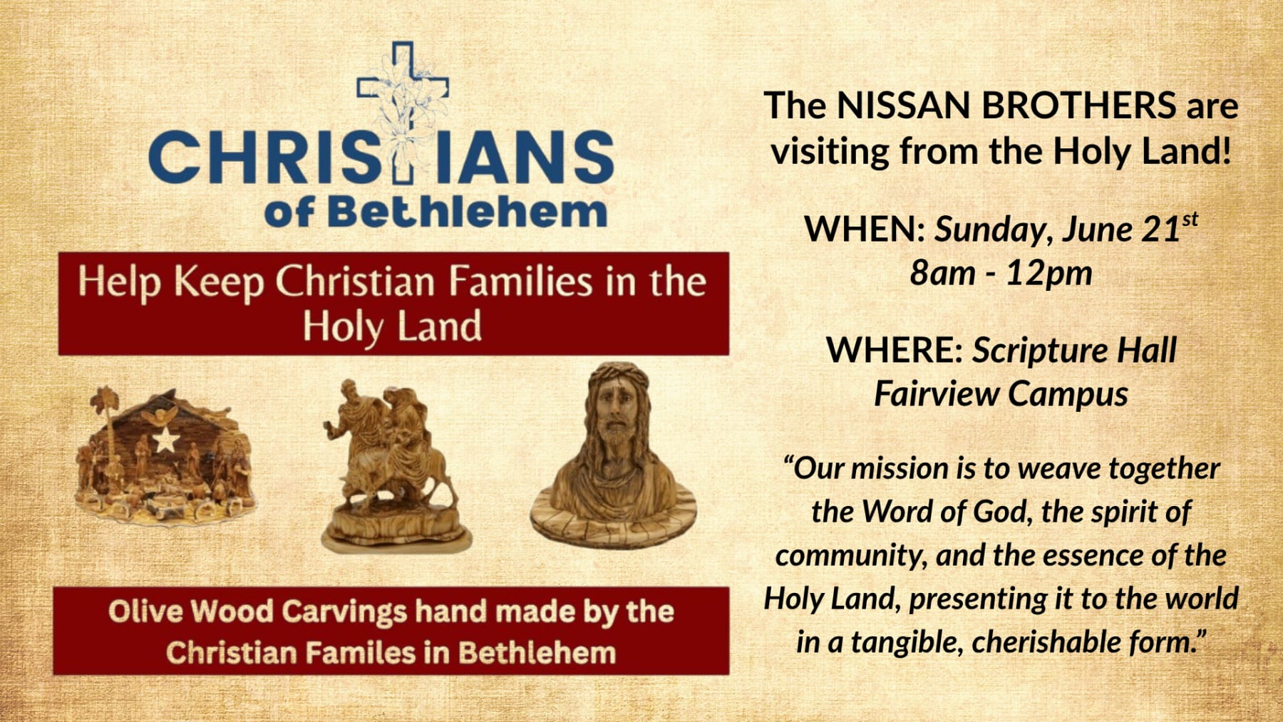 Nissan Brothers Jerusalem Wood Carvings
