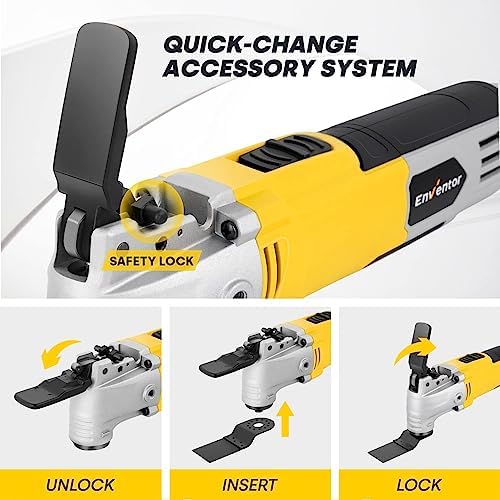 Vue 5 de ENVENTOR Outil Multifonction Oscillant