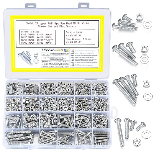 Set Vis Écrous Rondelles