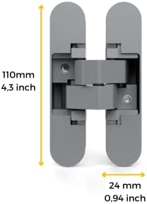 Vue 4 de Emuca Charnière invisible pour