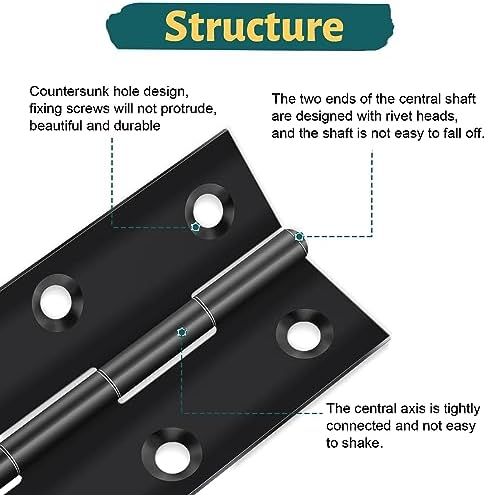 Vue 4 de Yeepeo Lot de charnières