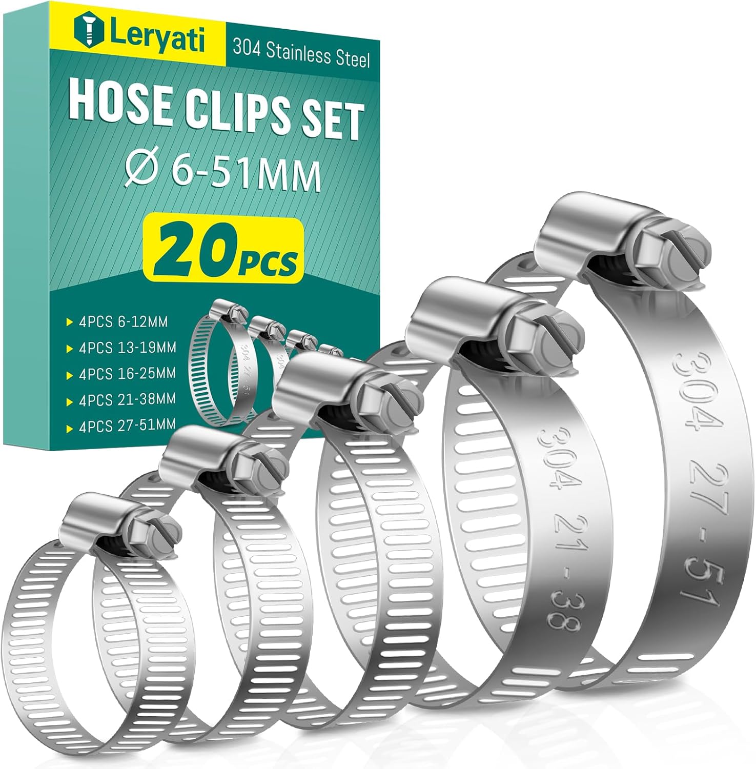 20 Colliers de Serrage