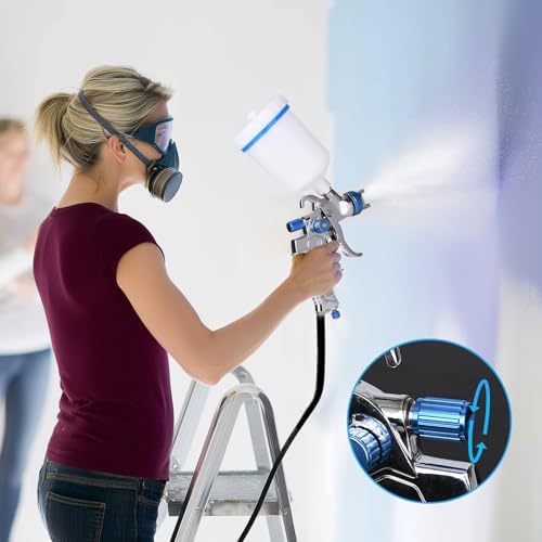 Vue 6 de LustLocke HVLP Professionnel Pistolet