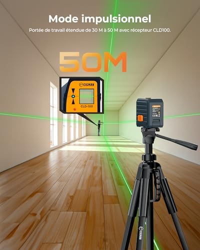 Vue 5 de Niveau laser vert CIGMAN
