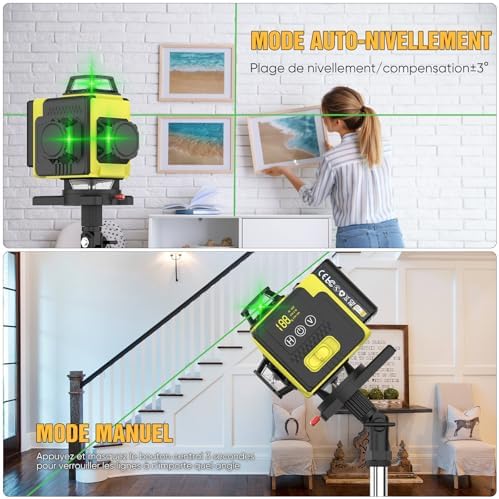 Vue 5 de Niveau Laser Autonivelant X