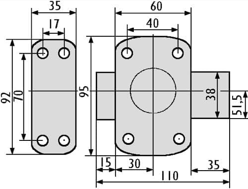 Vue 5 de Vachette Verrou de porte
