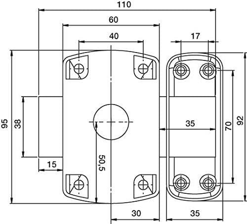 Vue 2 de Yale Verrou de Porte