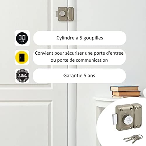 Vue 5 de Yale Verrou de Porte