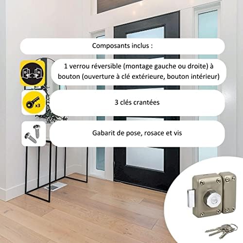 Vue 6 de Yale Verrou de Porte