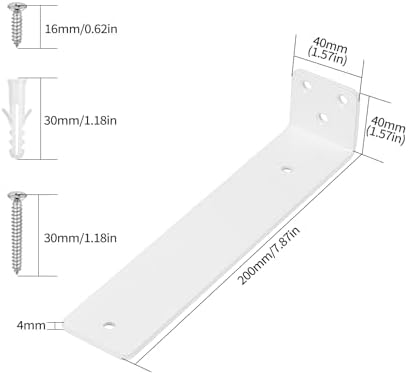 Vue 2 de Pièces Equerre Etagere Murale