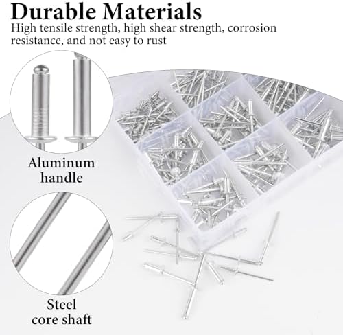 Vue 3 de Pcs Ensemble de Rivets