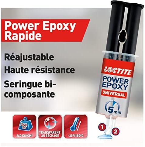 Vue 3 de Loctite Colle Power Epoxy
