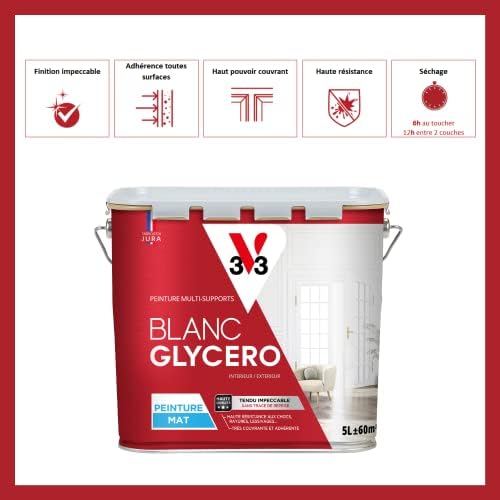 Vue 6 de V Peinture glycéro blanche