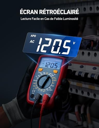 Vue 6 de AstroAI Multimètre Numérique Portable