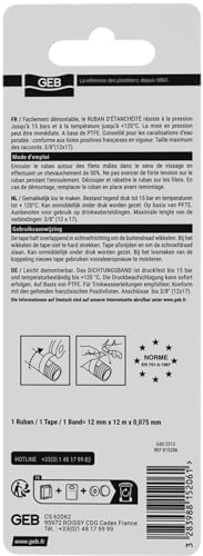 Vue 3 de GEB Lot de rubans