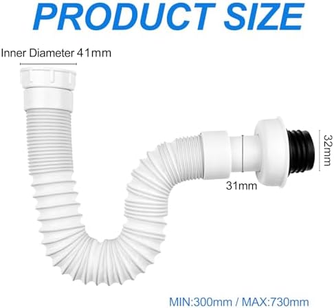 Vue 2 de Fousenuk Siphon Lavabo Evacuation