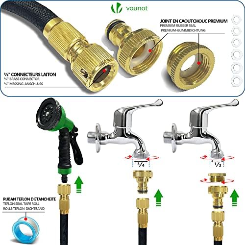 Vue 4 de VOUNOT Tuyau dArrosage Extensible