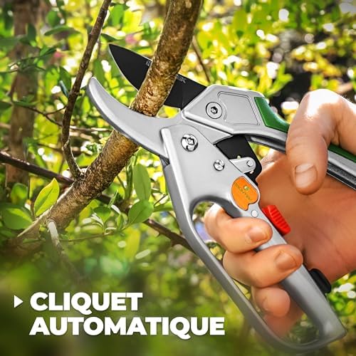 Vue 3 de GRÜNTEK Sécateur de Jardin