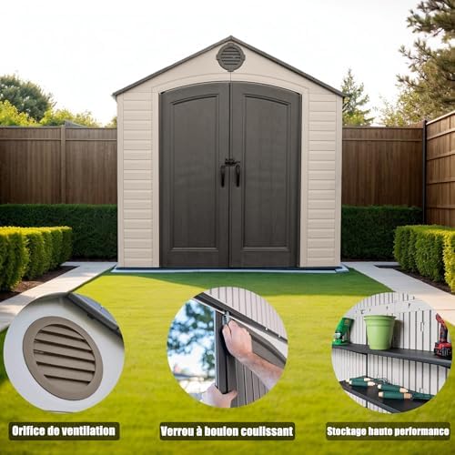 Vue 3 de Grand Abri de Jardin