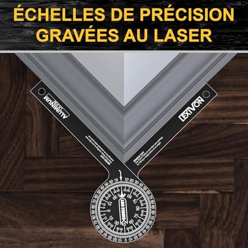 Vue 3 de LEXIVON Rapporteur dAngle Règle