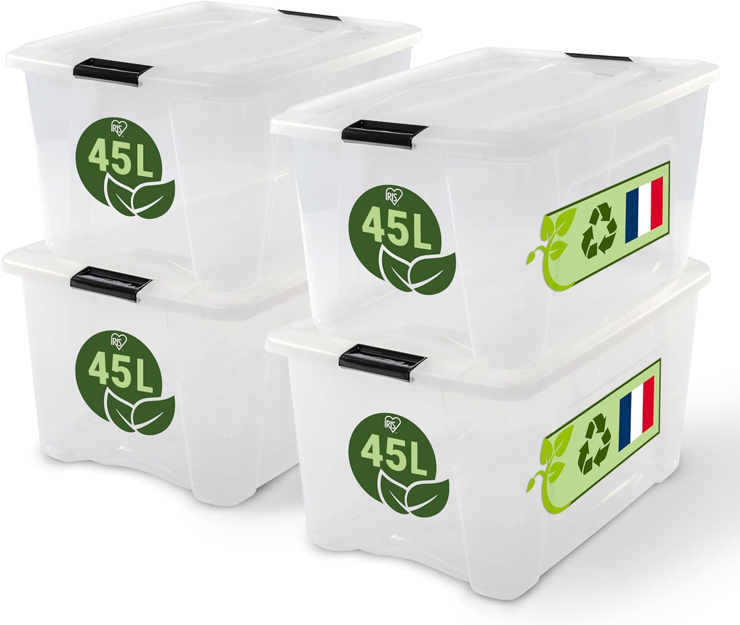 4 Boite de Rangement 45L