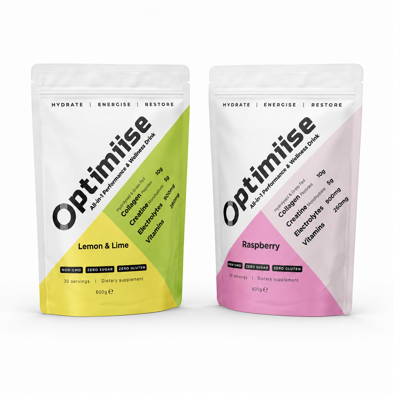 Electrolyte Powder and Creatine with Collagen – Optimiise All-in-1 Performance Drink