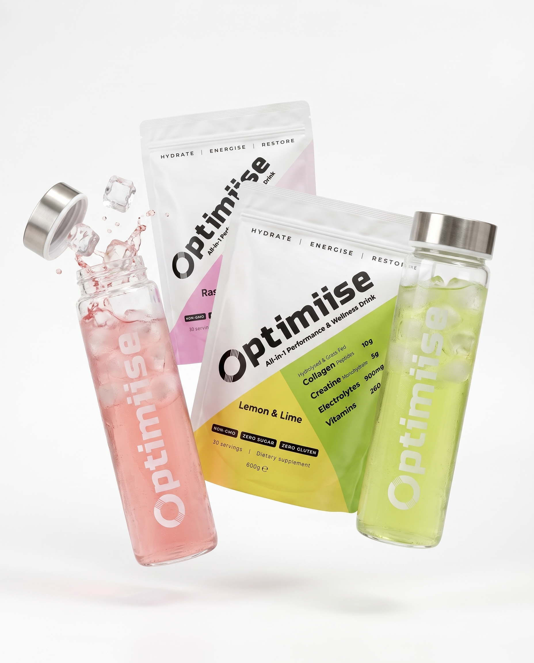 Electrolyte Powder and Creatine with Collagen – Optimiise All-in-1 Performance Drink