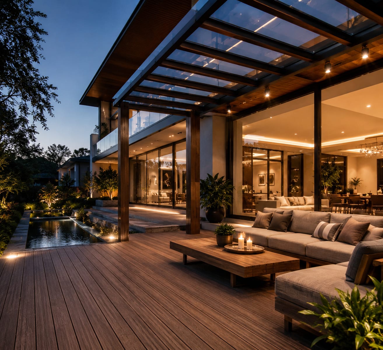 Outdoor living and decking installation