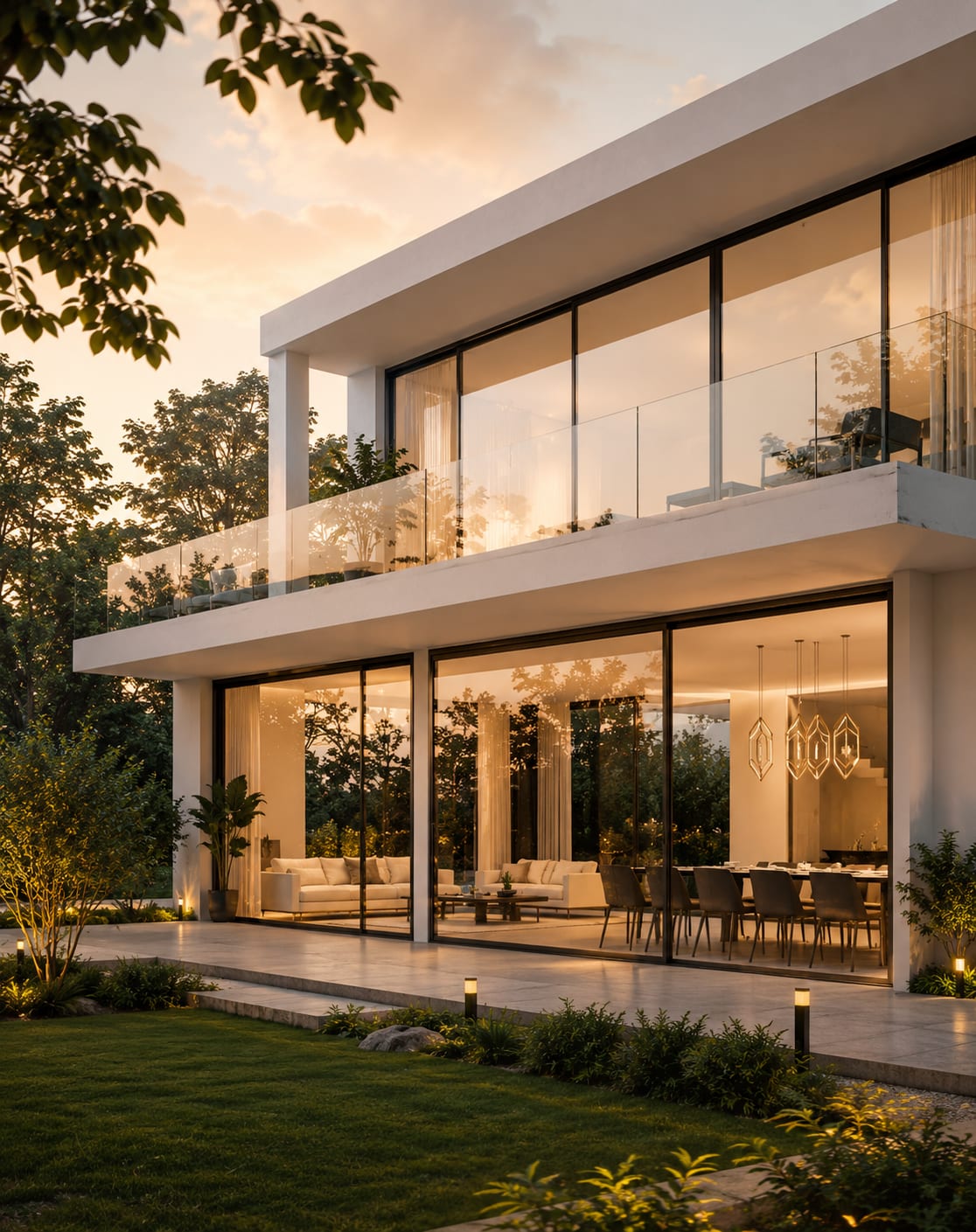 Premium bungalow facade glazing