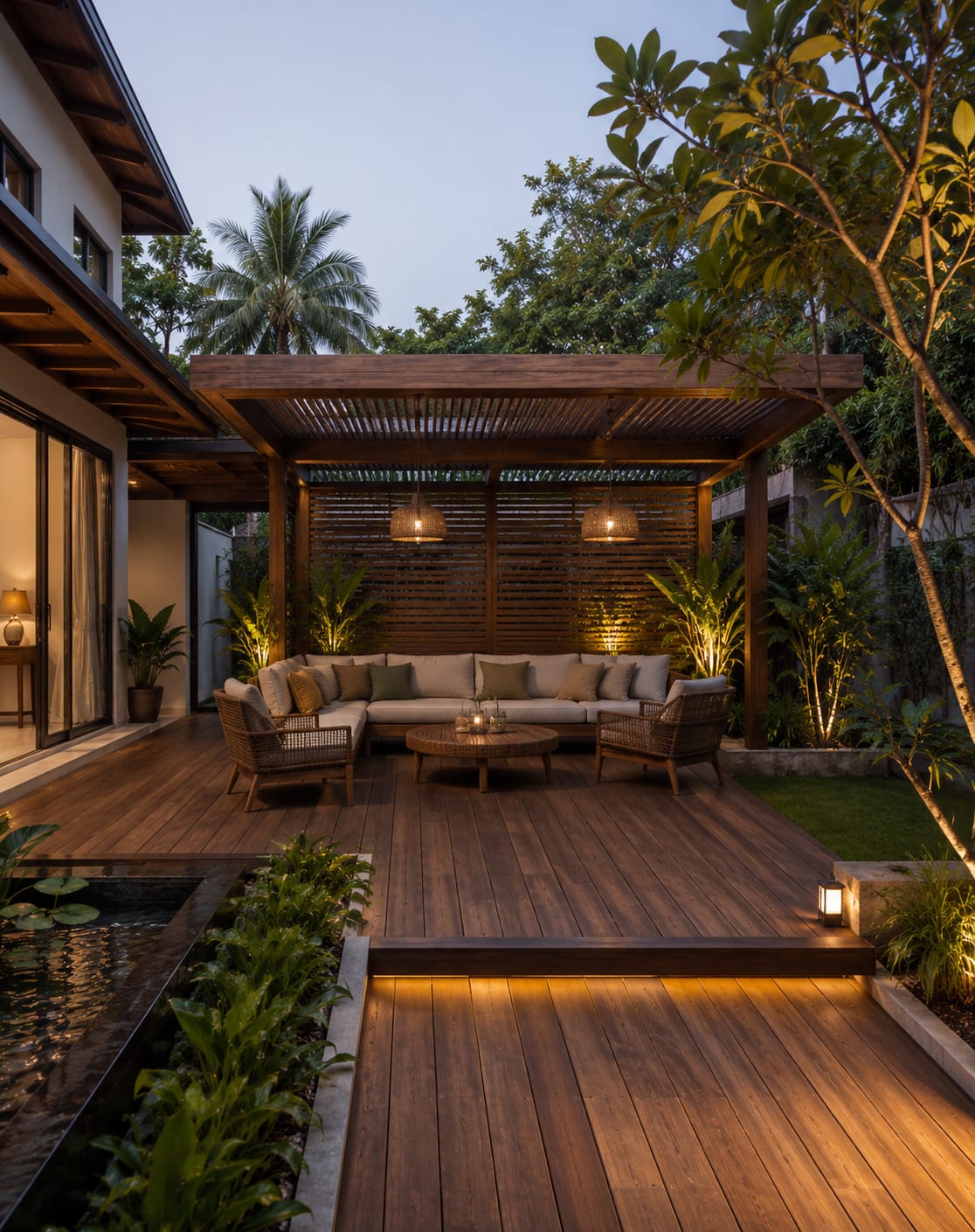Luxury bungalow terraces