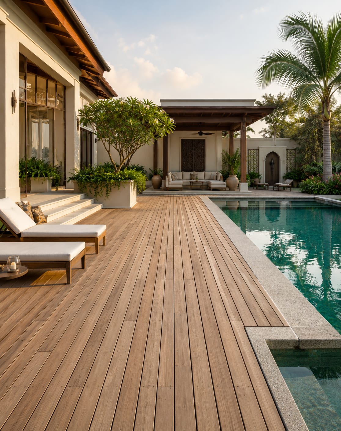 Villa pool decks