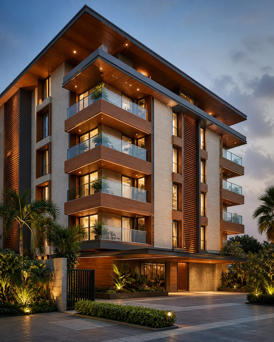 Apartment façades and balcony cladding