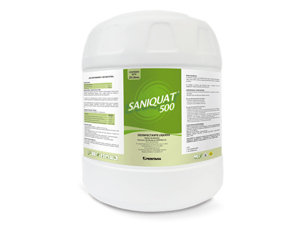 Saniquat® 500 (Uso Pecuario) venta Programa de Bioseguridad Desinfectantes