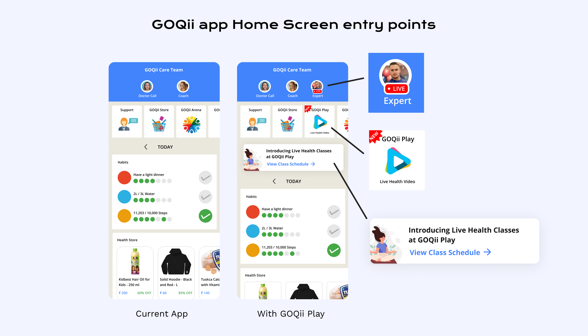 GOQii Play Home Screen
