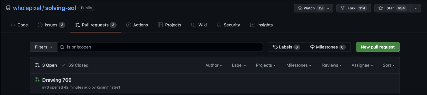 Pull request to Solving Sol