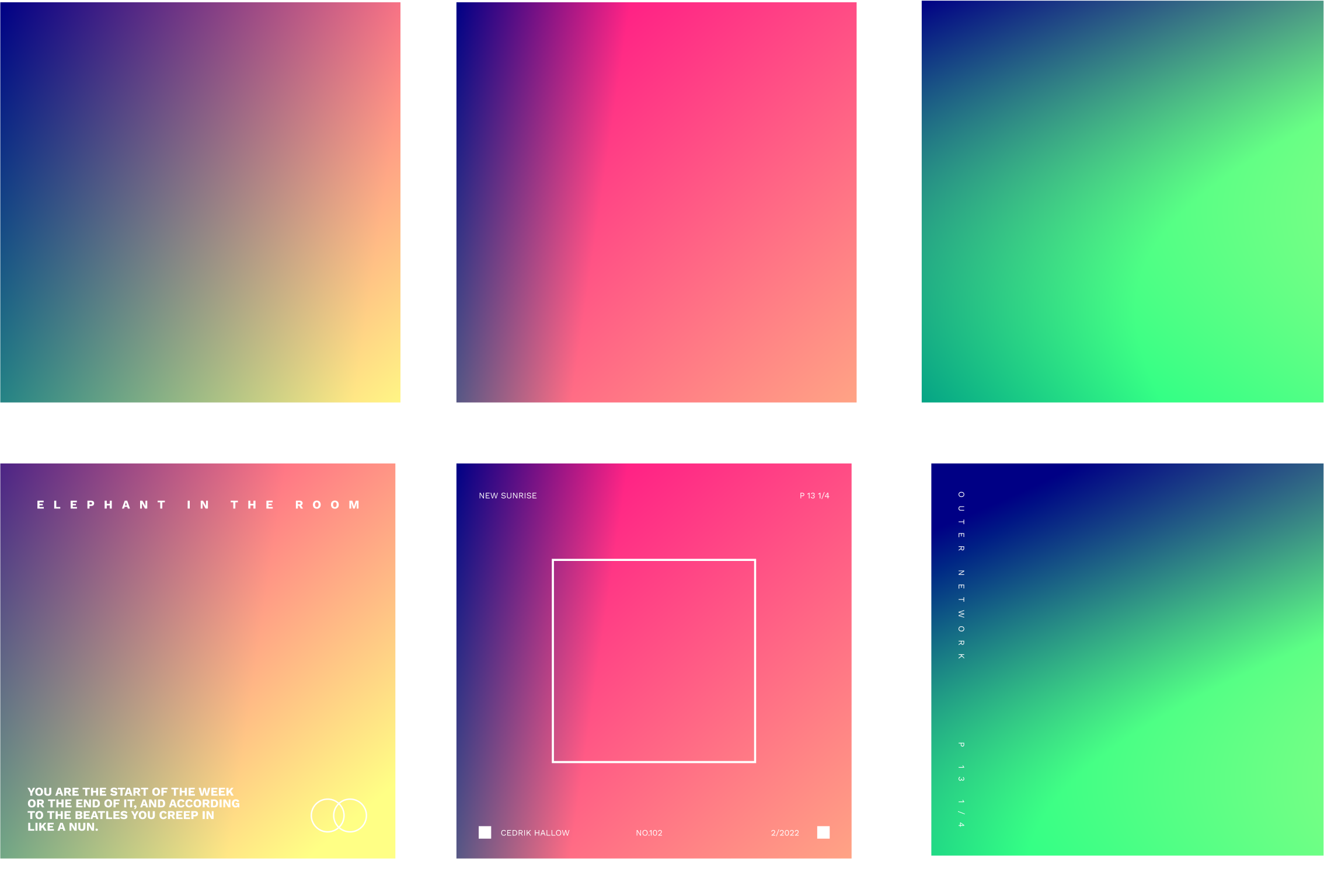 Simple Gradients as album art