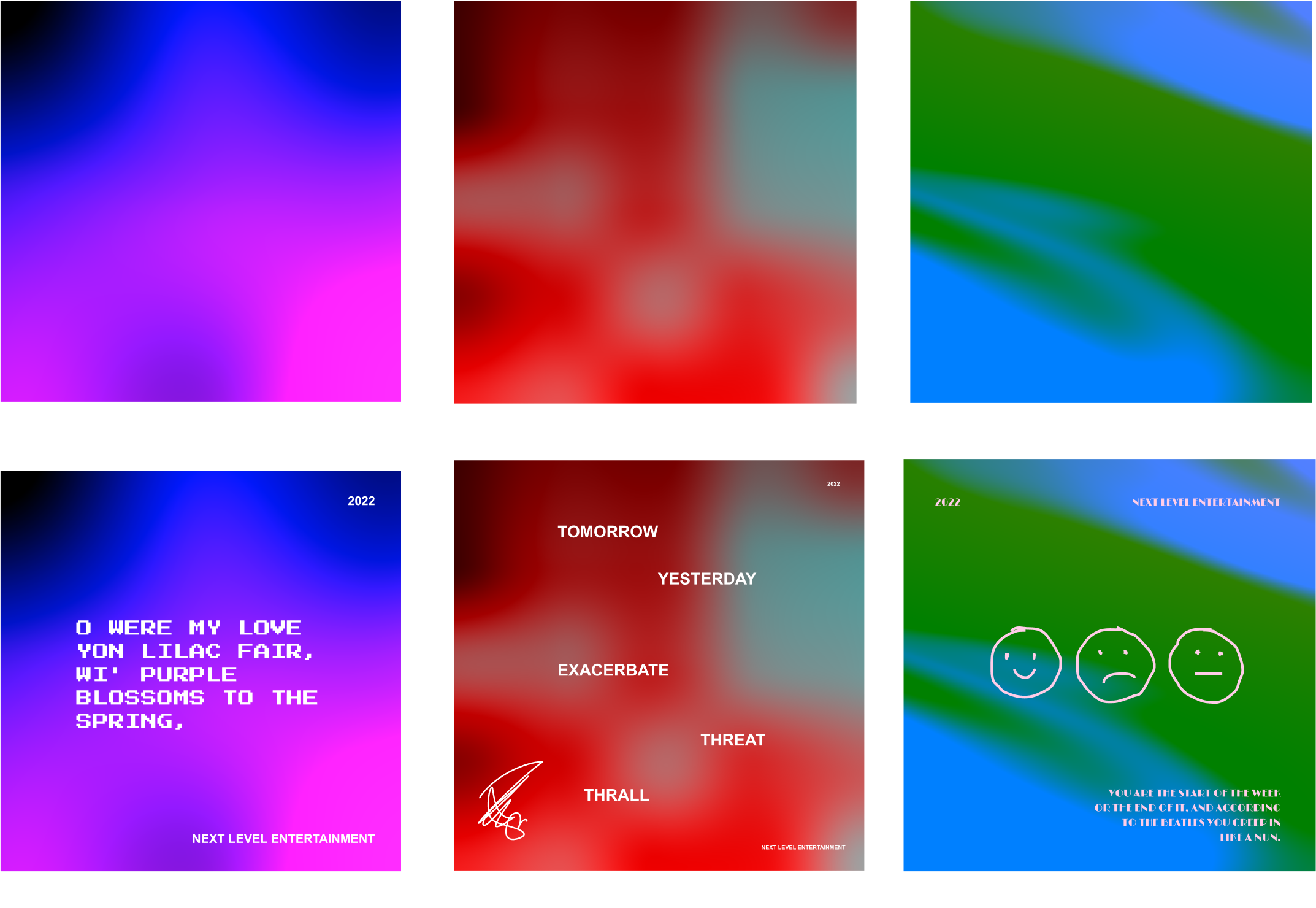 Multiple Sine waves as album art