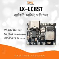 DC-DC Step Up 3.7V to 28V 2A Boost Module LX-LCBST with TP4056