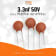 Ceramic Capacitor: 332 50V (3300pf, 3.3nf, 0.0033uf)