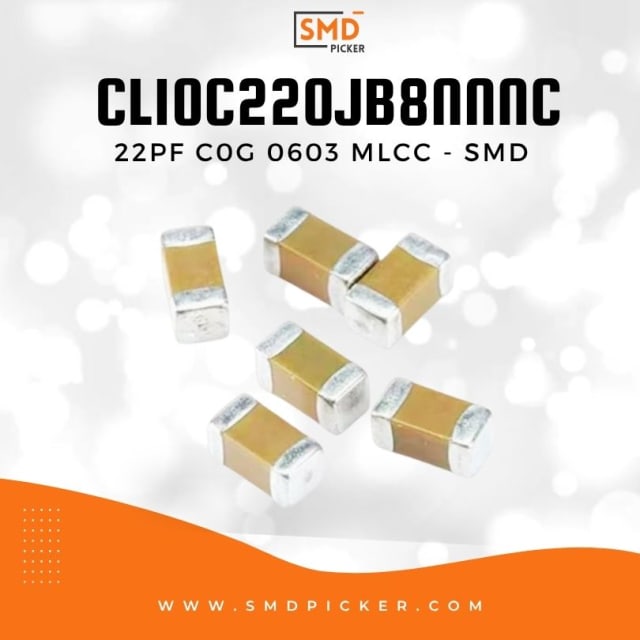 22pF 50V 0603 SMD Capacitor - CL10C220JB8NNNC