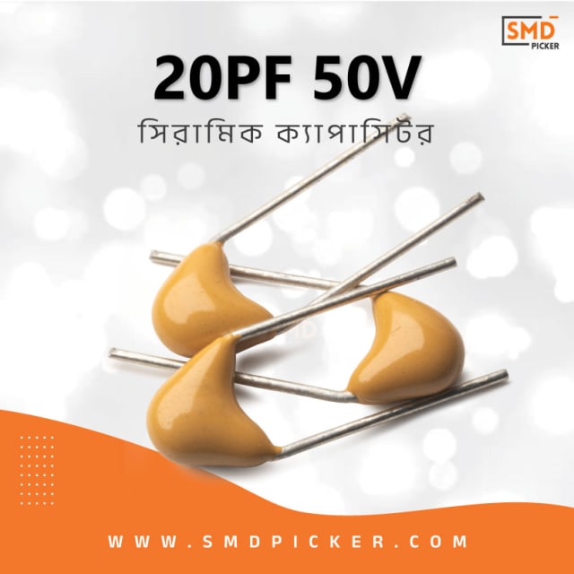 Ceramic Capacitor:20 (0.00002uf, 0.02nf, 20pf)