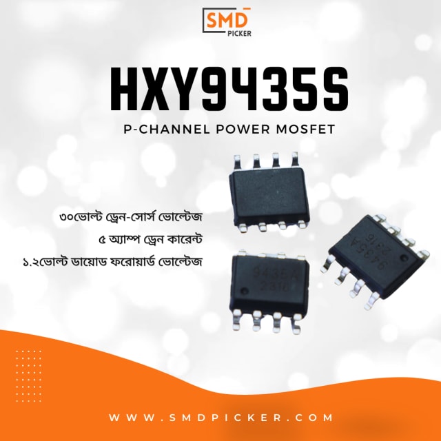 HXY9435S MOSFET - High-Efficiency P-Channel Power MOSFET