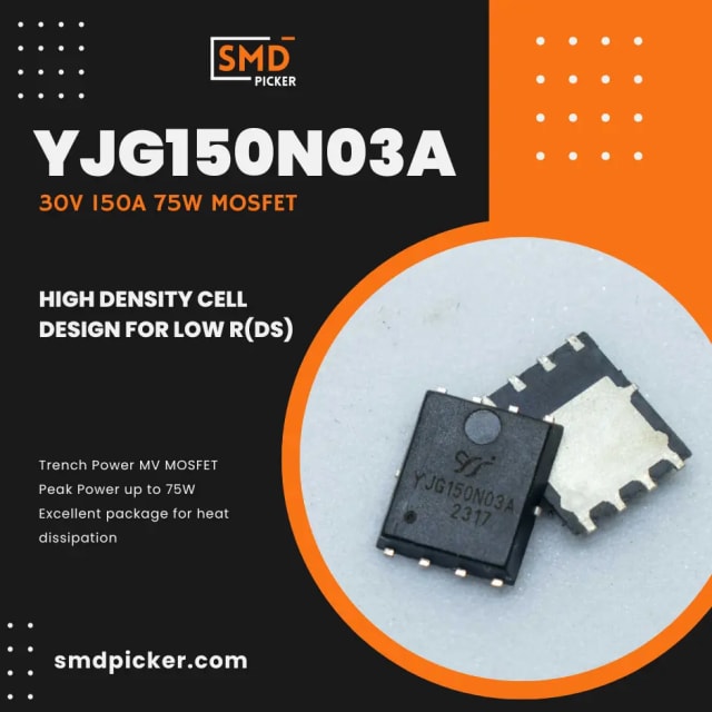 30V 150A MOSFET - YJG150N03A - 75W N-Channel