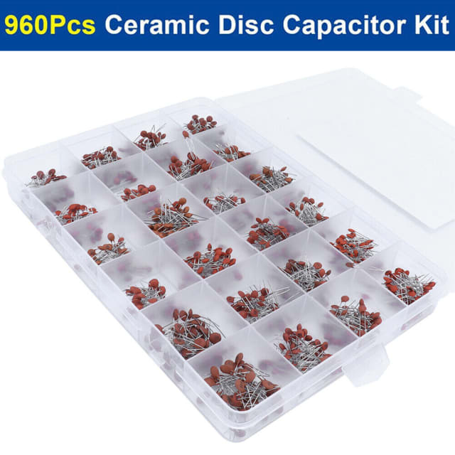 960 Pcs Capacitor Assorted Kit